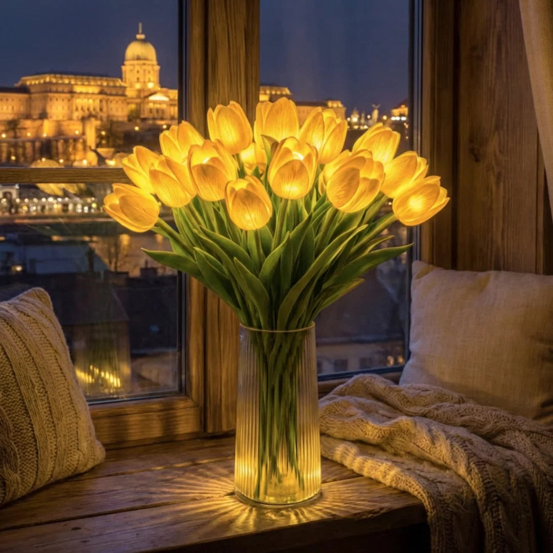 Örök Tulipán – LED Virágcsokor