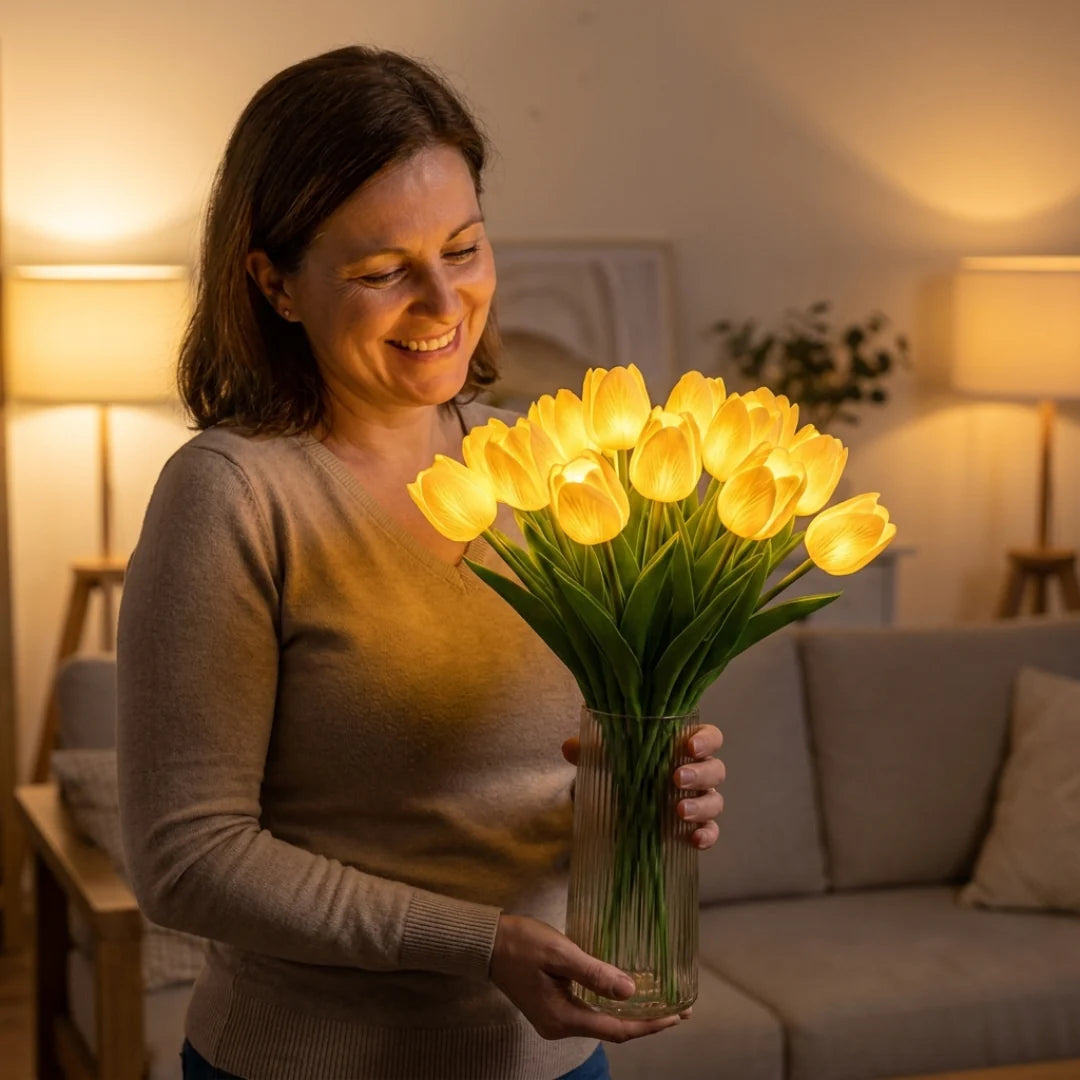 Örök Tulipán – LED Virágcsokor